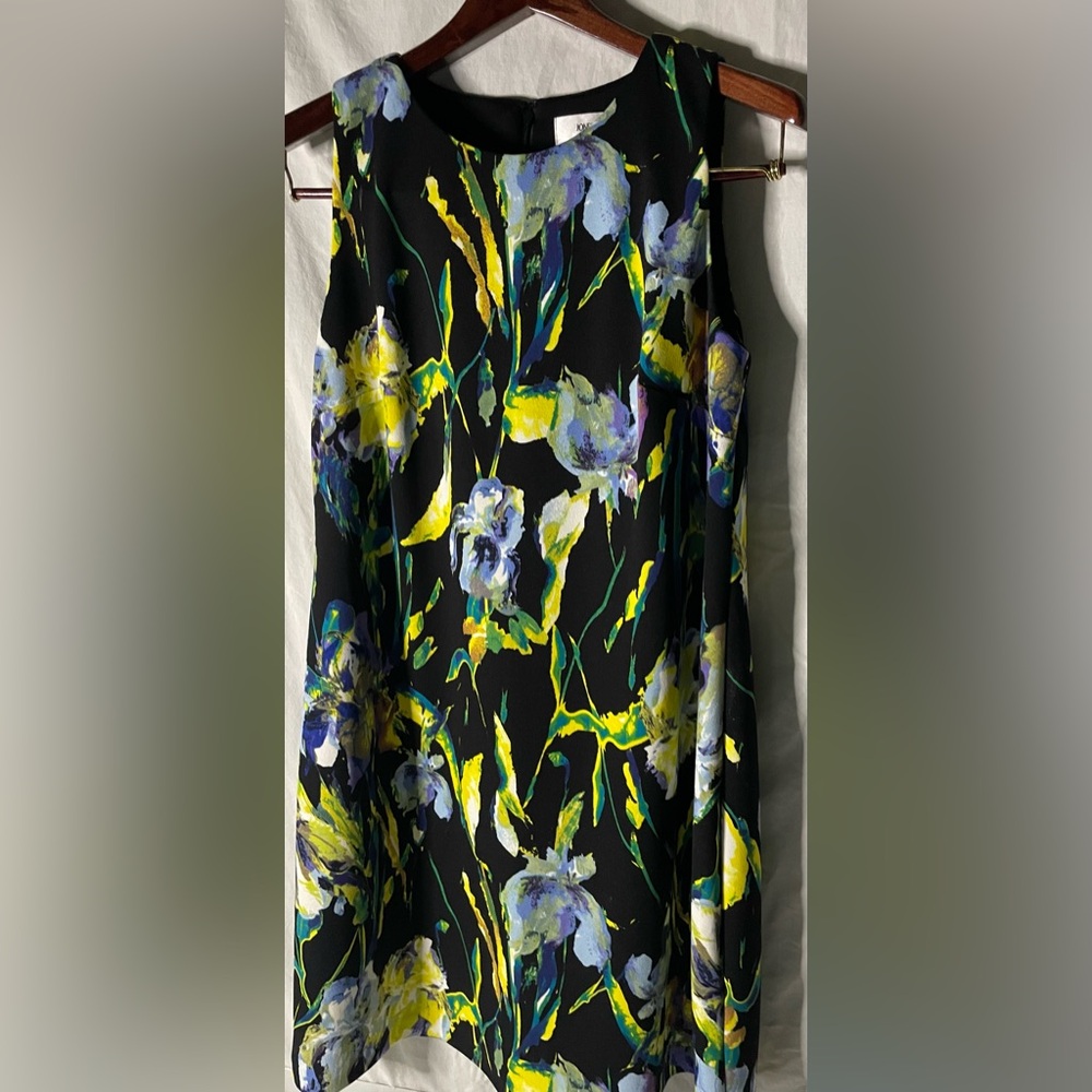 Jones Studio Black Floral Summer Wedding Guest Dress! Size 8